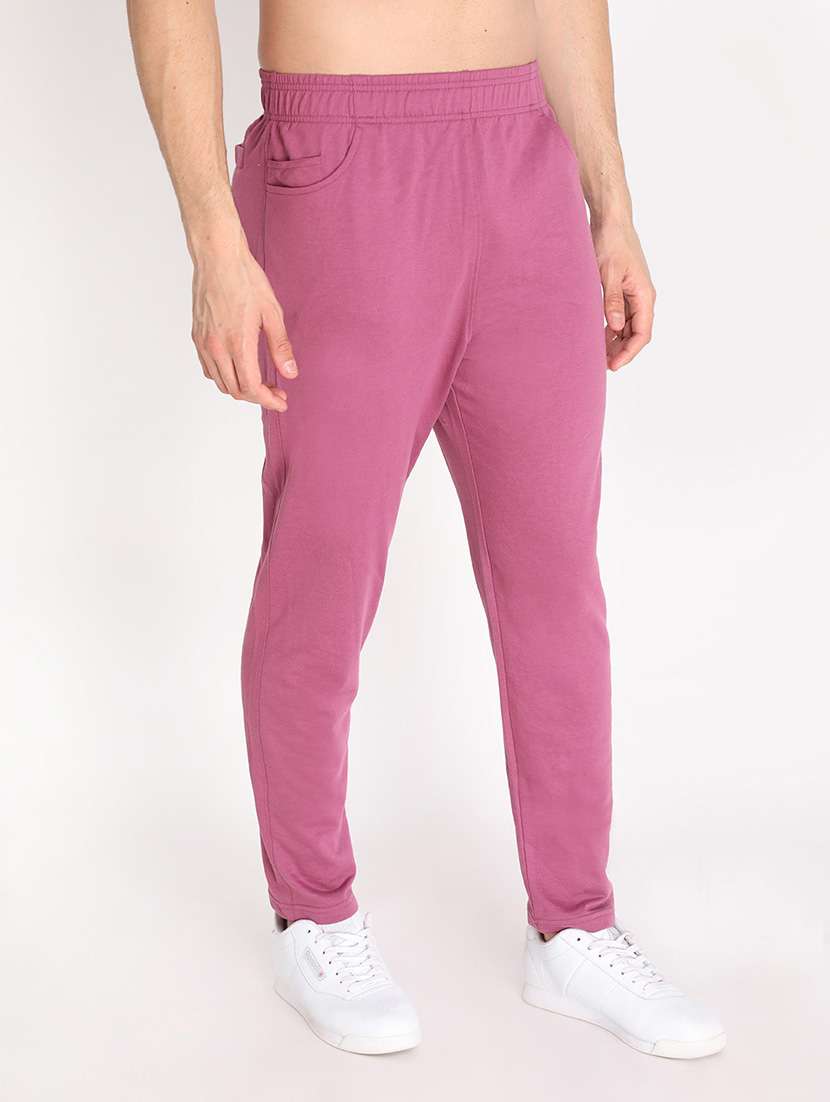mid rise solid track pant  - 19115045 -  Standard Image - 2