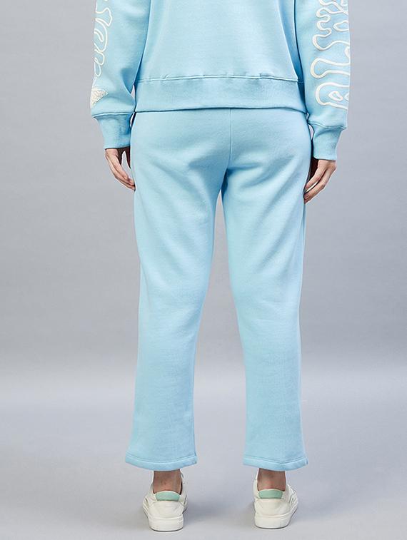drawstring waist solid track pant - 19117997 - Standard Image - 2