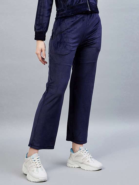 drawstring waist solid track pant - 19118000 - Standard Image - 2