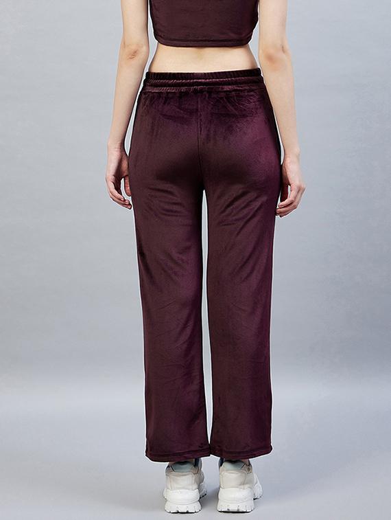 drawstring waist solid track pant - 19118002 - Standard Image - 2
