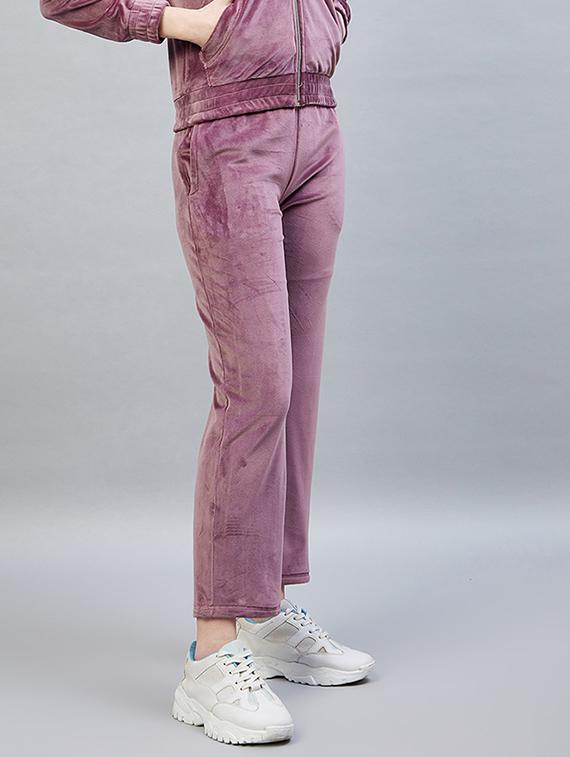 drawstring waist solid track pant - 19118004 - Standard Image - 2