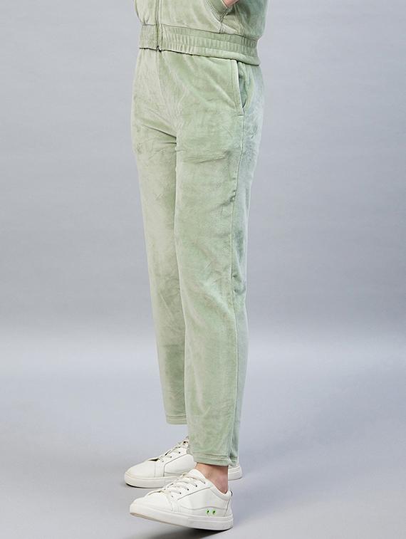 drawstring waist solid track pant - 19118005 - Standard Image - 2