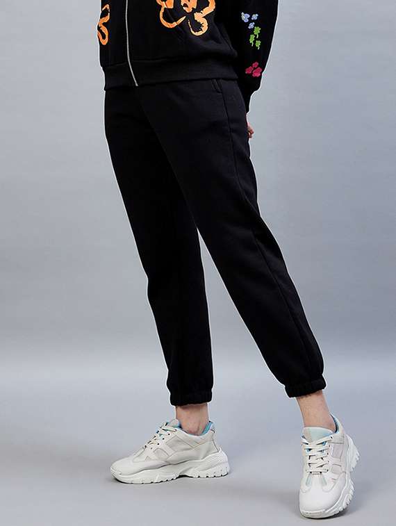 drawstring waist solid jogger - 19118015 -  Standard Image - 2