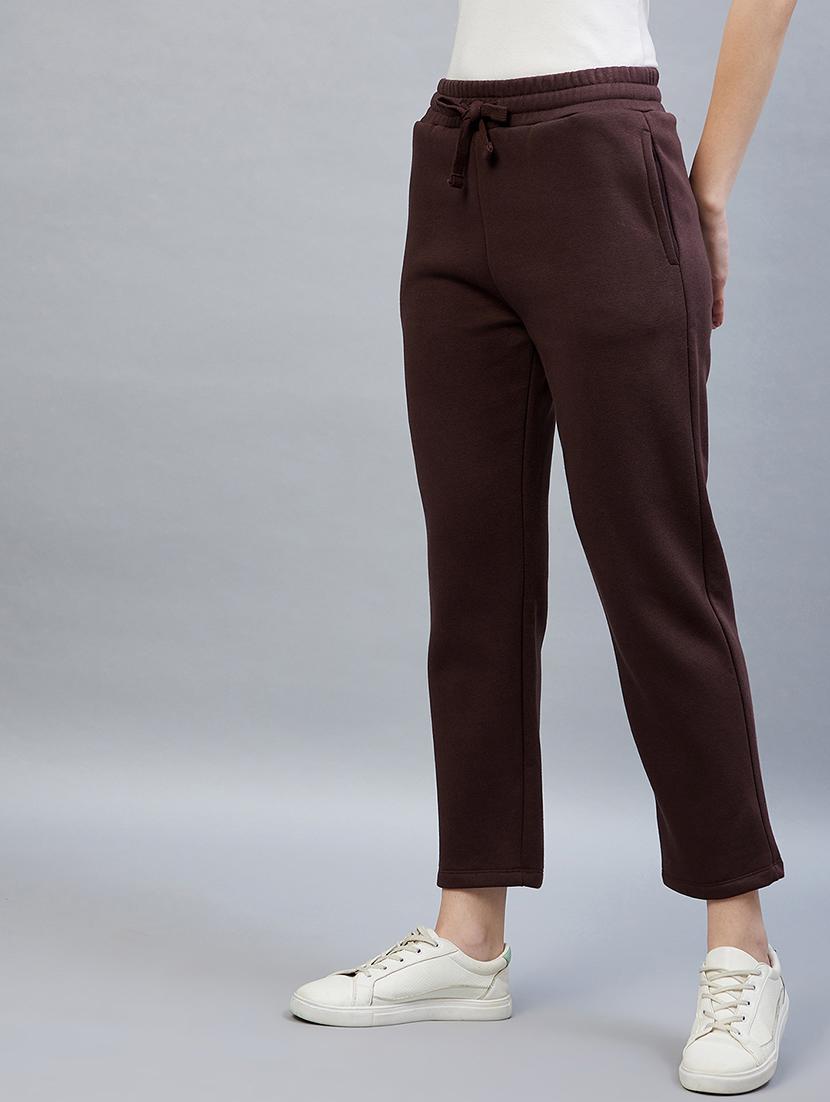 drawstring waist solid track pant - 19118018 - Standard Image - 2