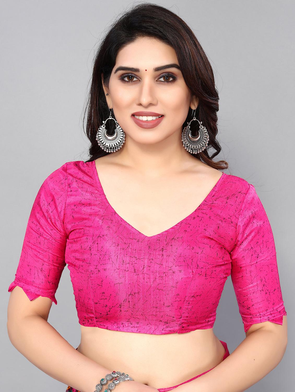 pink silk blend mysore saree with blouse - 19118511 - Standard Image - 2