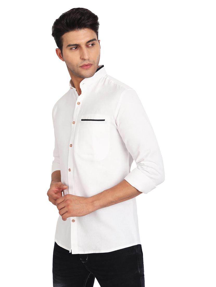 mens solid casual shirt - 19119456 - Standard Image - 2