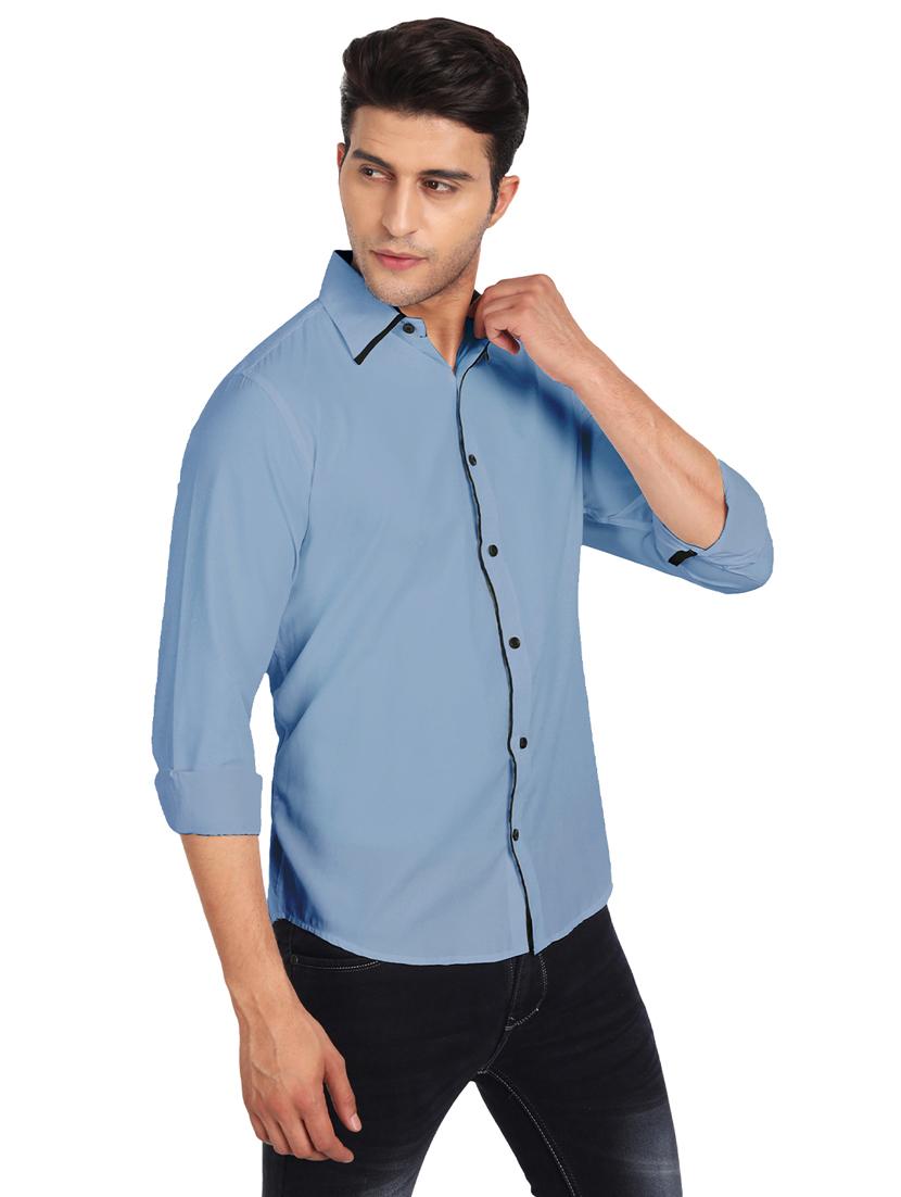 mens solid casual shirt - 19119468 - Standard Image - 2