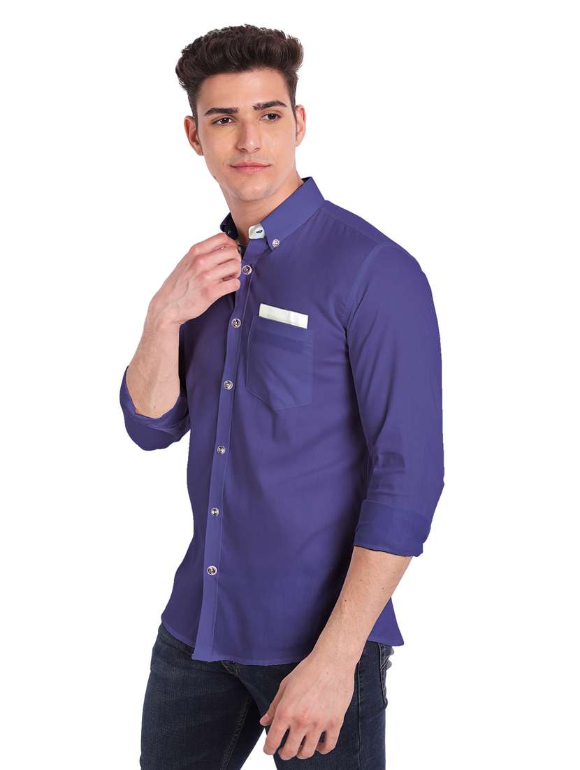 mens solid casual shirt - 19119489 -  Standard Image - 2