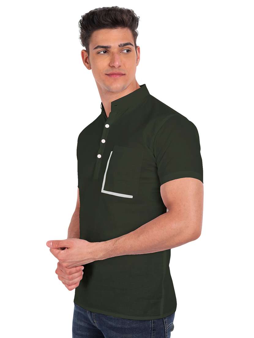 mens solid casual shirt - 19119490 -  Standard Image - 2