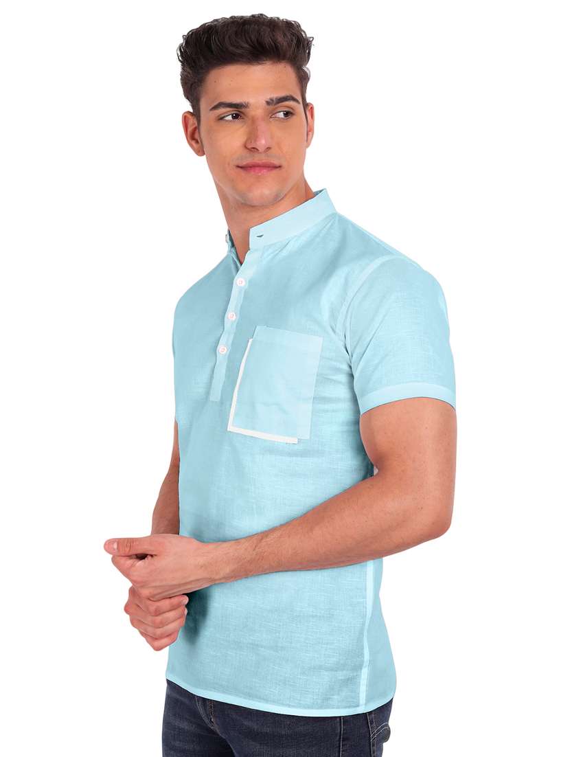 mens solid casual shirt - 19119496 -  Standard Image - 2