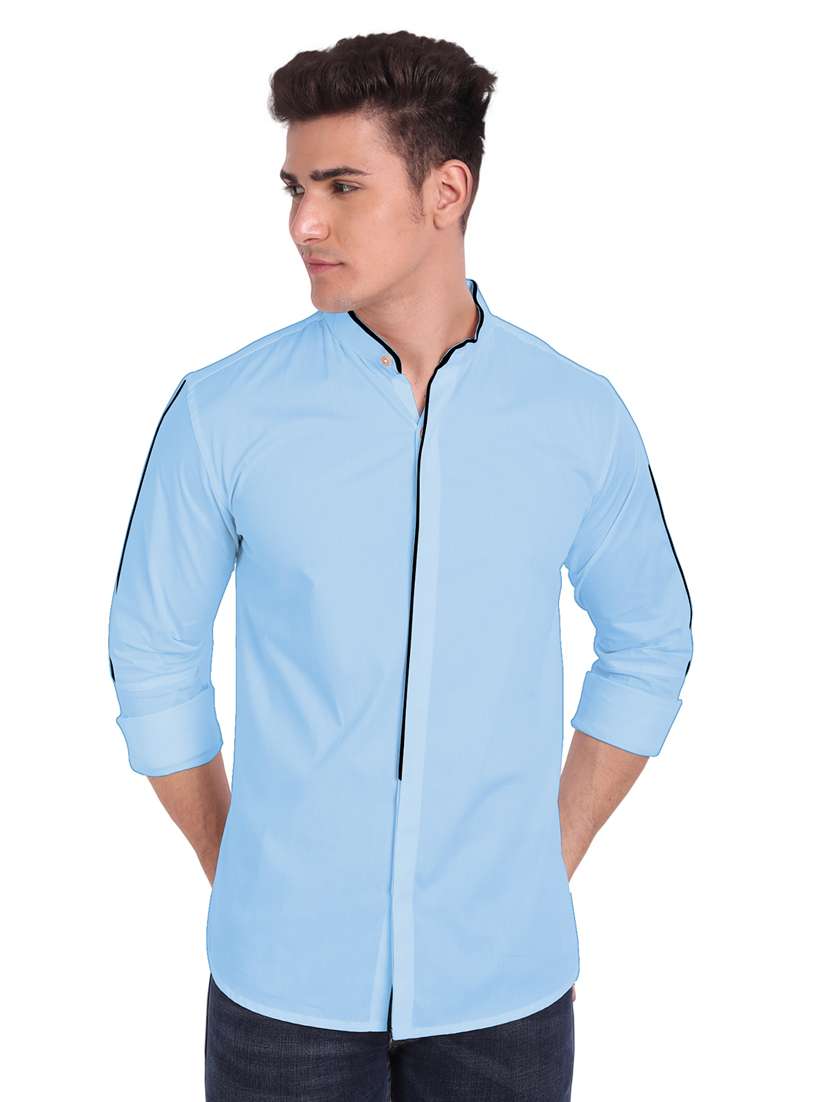 mens solid casual shirt - 19119497 -  Standard Image - 2