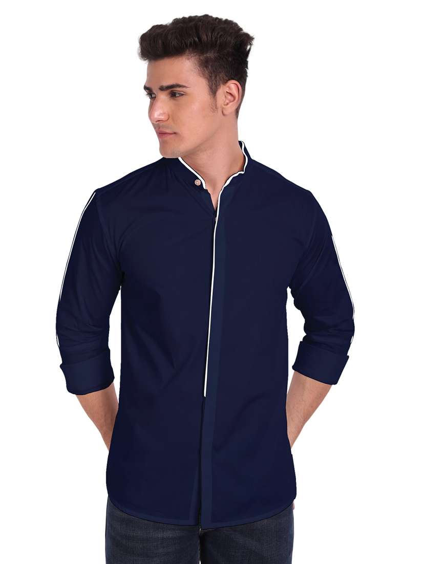 mens solid casual shirt - 19119499 -  Standard Image - 2