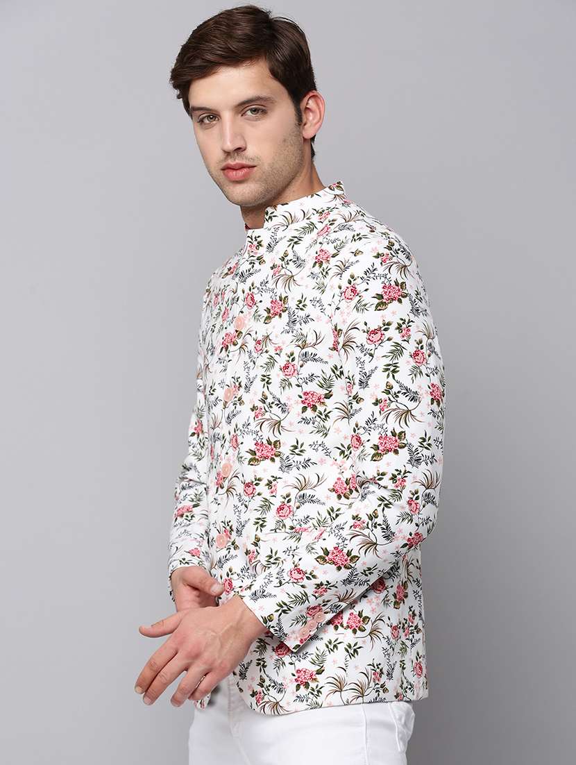 printed single breasted blazer - 19120614 -  Standard Image - 2