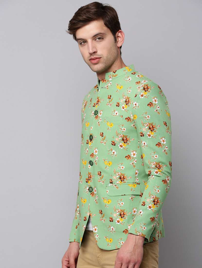 printed single breasted blazer - 19120622 -  Standard Image - 2