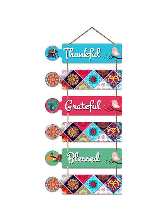 Thankful Wooden Designer Wall Hanging Decorative 