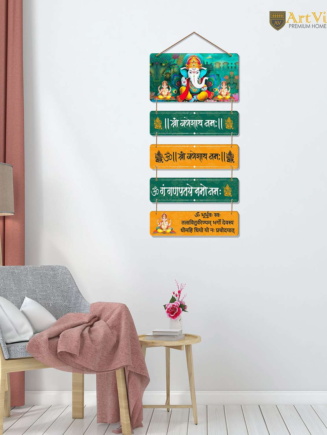 designer wall hanging abstract painting for home decoration (wh_6701n)