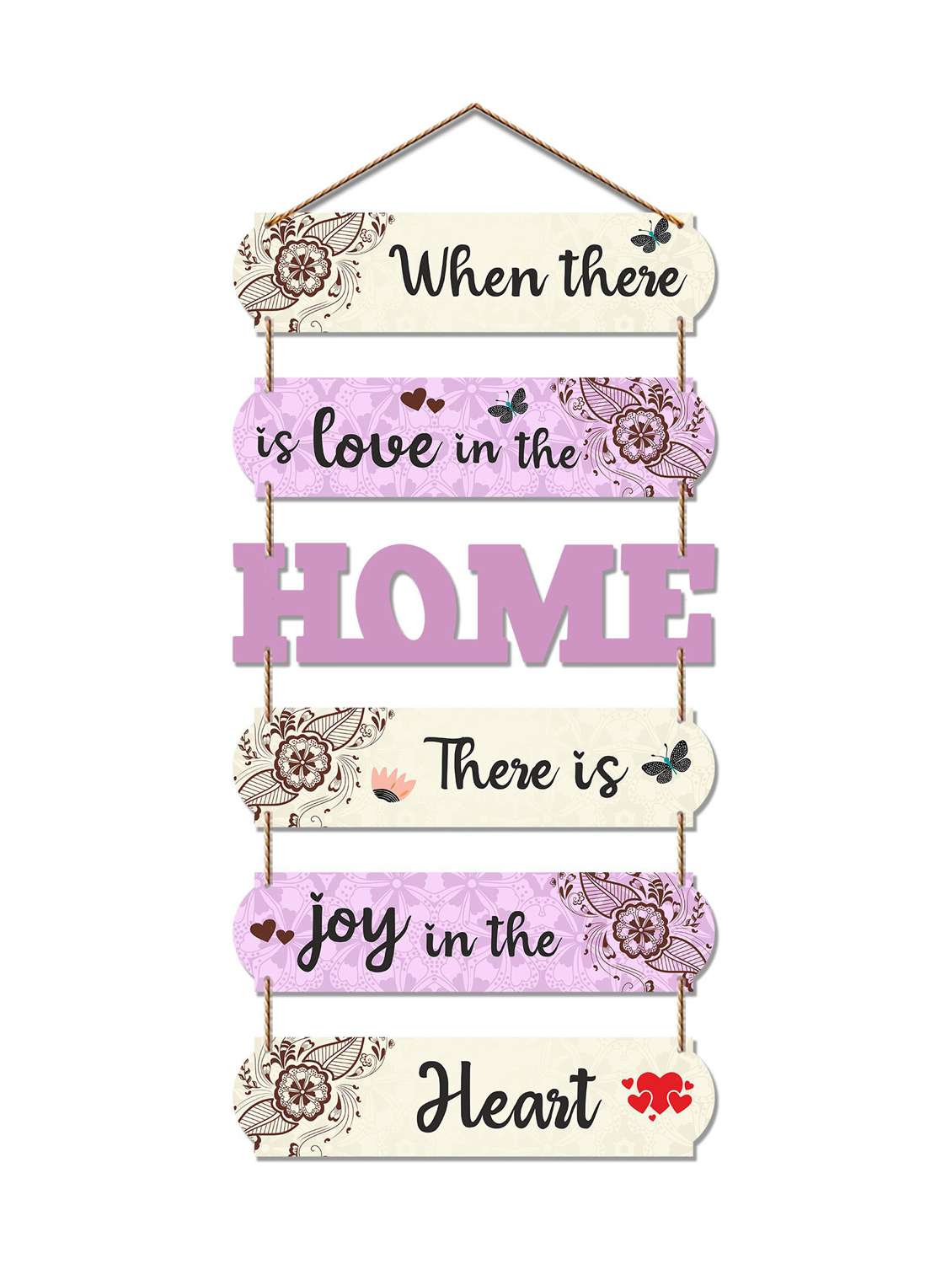 positive quote wooden designer wall hanger for home decor office gift(wh_6606n)