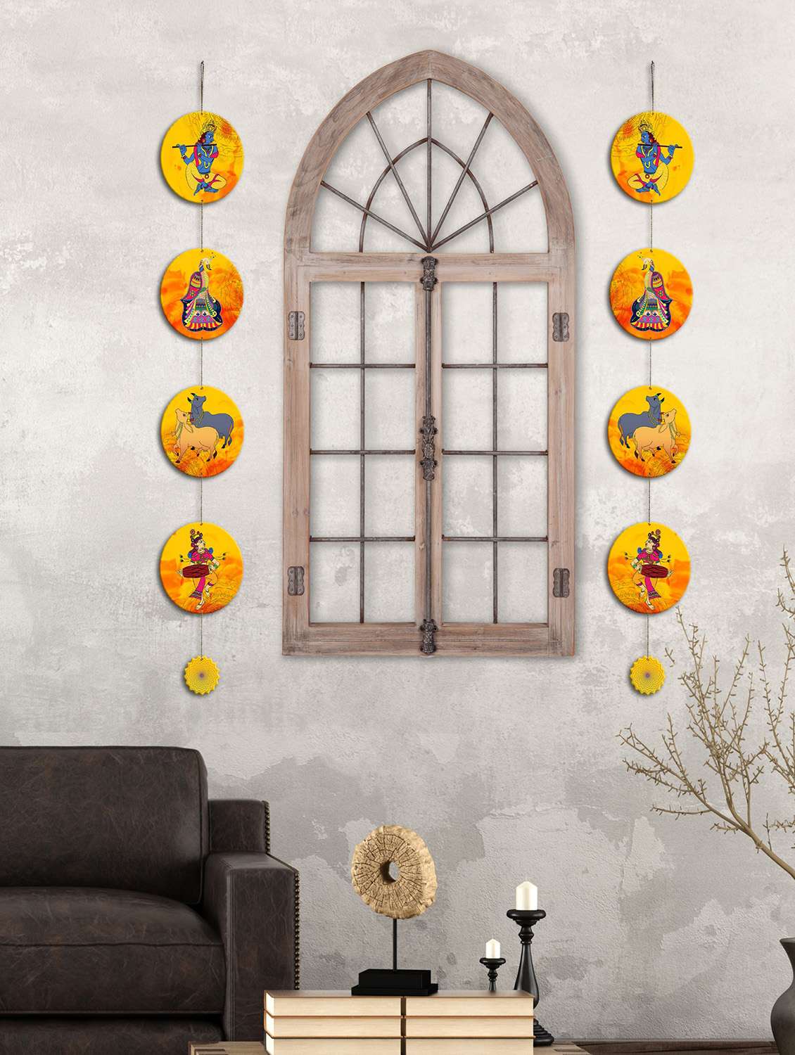 lord krishna wall and door hanging decorative item for home (wh_5215n)