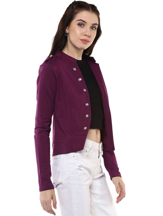 long sleeved solid summer jacket - 19122550 - Standard Image - 2