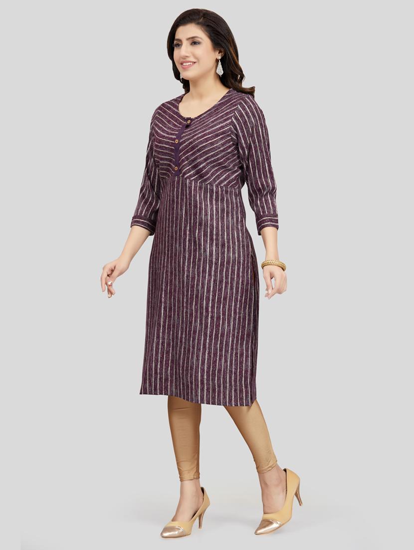 women's straight kurta - 19122763 - Standard Image - 2