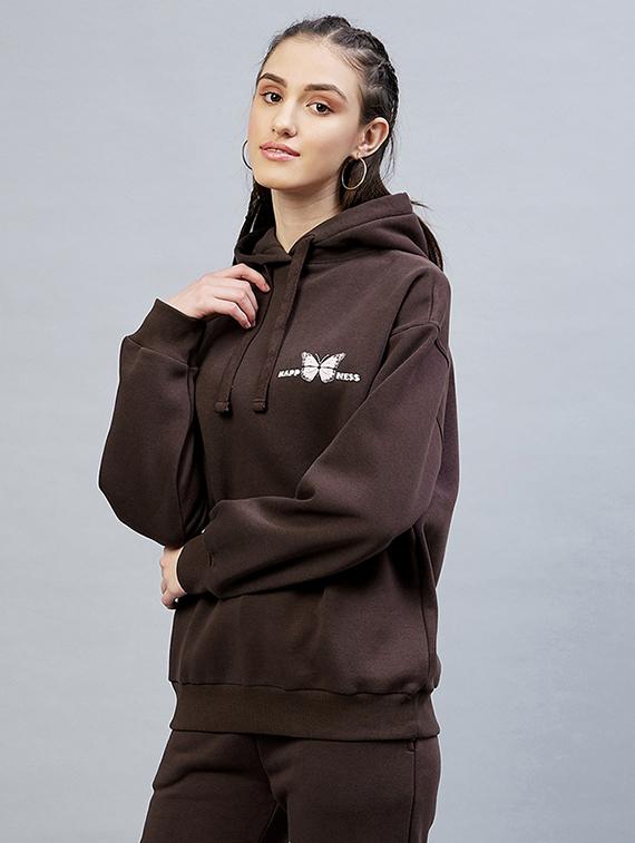 hooded neck printed sweatshirt - 19122826 - Standard Image - 2
