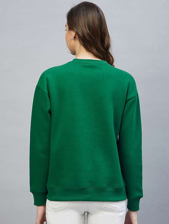 women's chest print sweatshirt - 19122830 -  Standard Image - 2