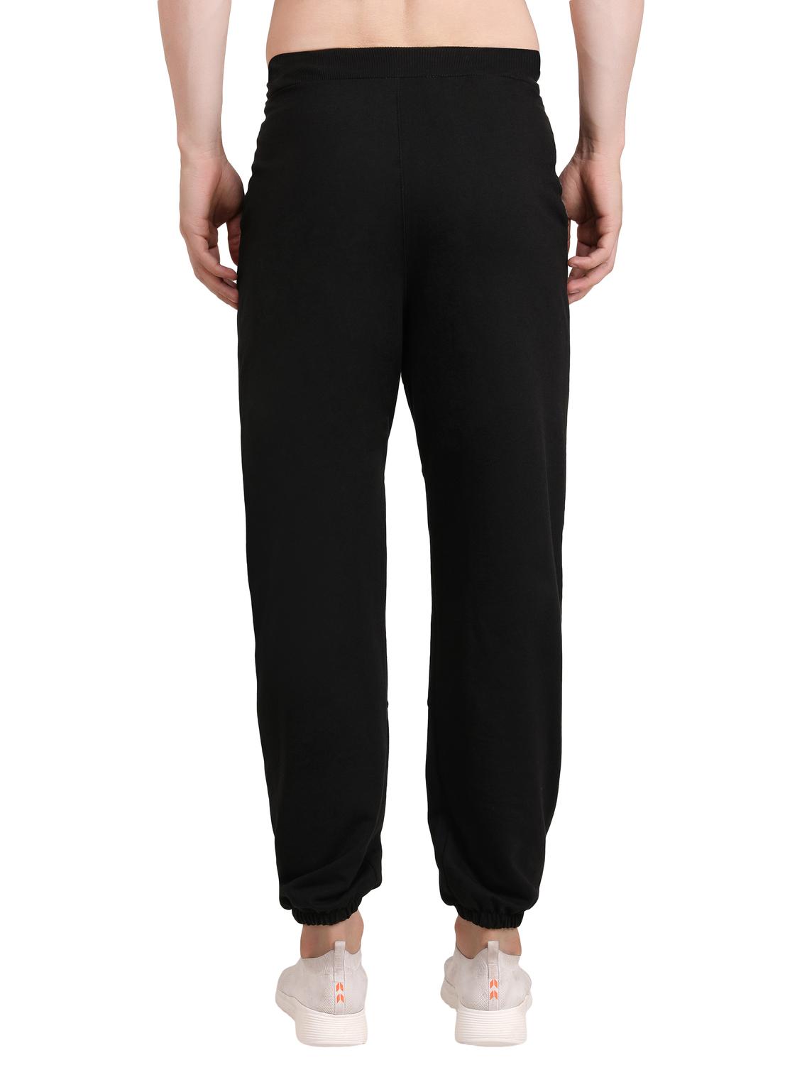 men black placement print mid rise jogger - 19123998 - Standard Image - 2