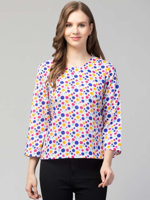 women's straight round neck top - 19124200 -  Standard Image - 0