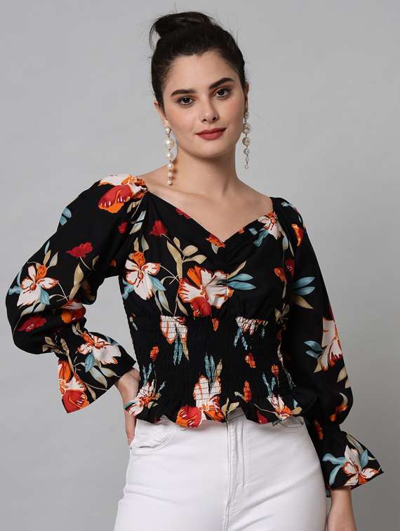women's peplum sweetheart neck top - 19124237 - Zoom Image - 0