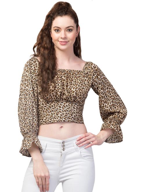 women's crop square neck top - 19124245 - Standard Image - 0