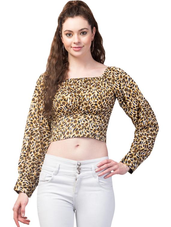 women's crop square neck top - 19124246 -  Zoom Image - 0