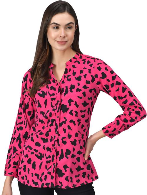 women's straight mandarin neck top - 19124279 -  Standard Image - 0