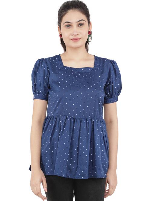 women's peplum square neck top - 19124282 -  Standard Image - 0