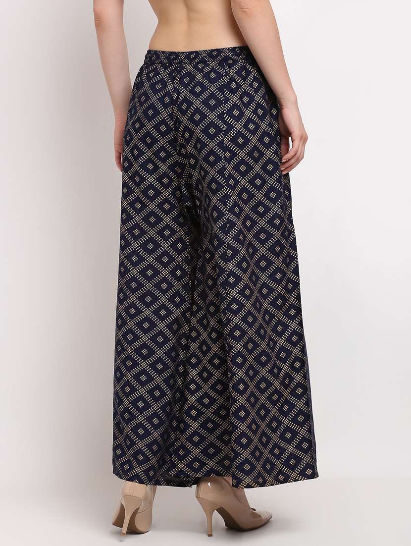 pack of 2 printed flared palazzo - 19124446 -  Standard Image - 2