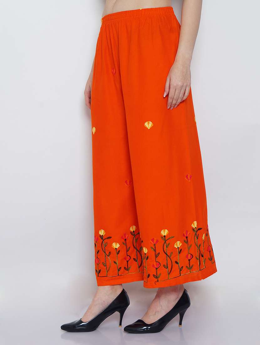 pack of 2 embroidered straight palazzo - 19124489 -  Standard Image - 2