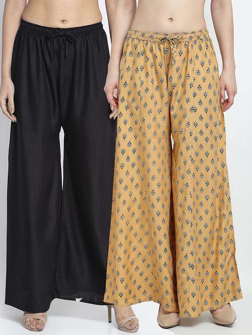 pack of 2 printed flared palazzo - 19124560 -  Standard Image - 0