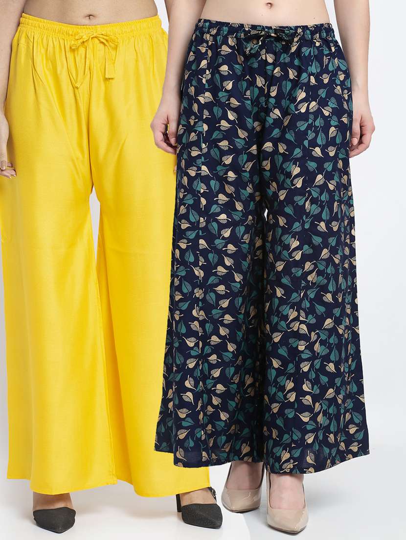 pack of 2 flared palazzos