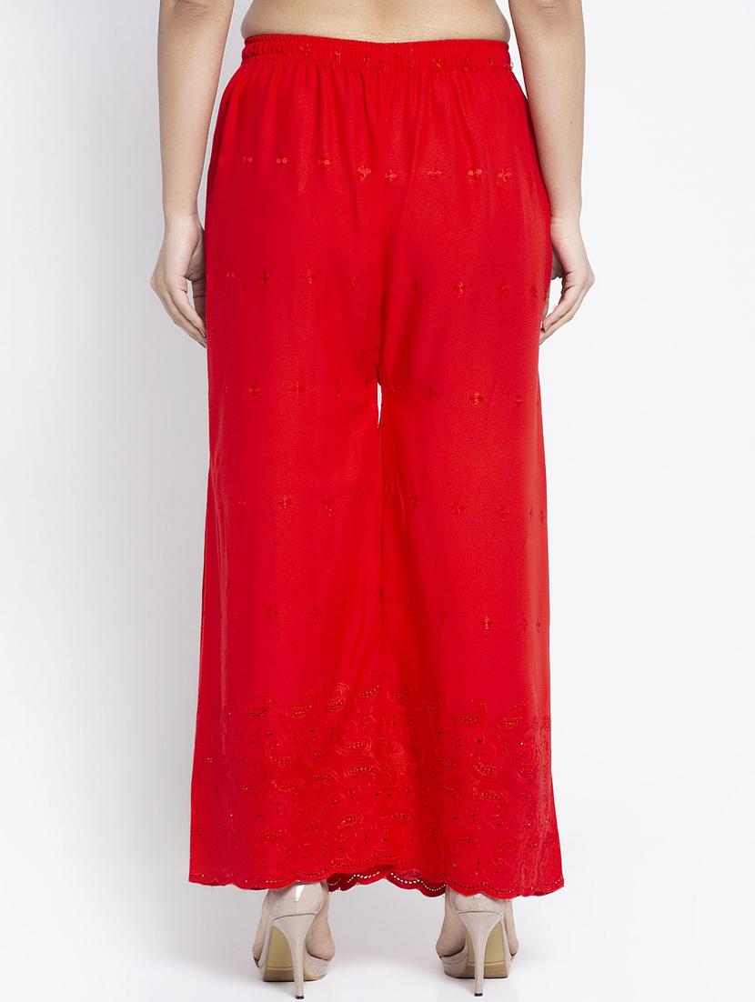 pack of 2 embroidered straight palazzos - 19125798 - Standard Image - 2