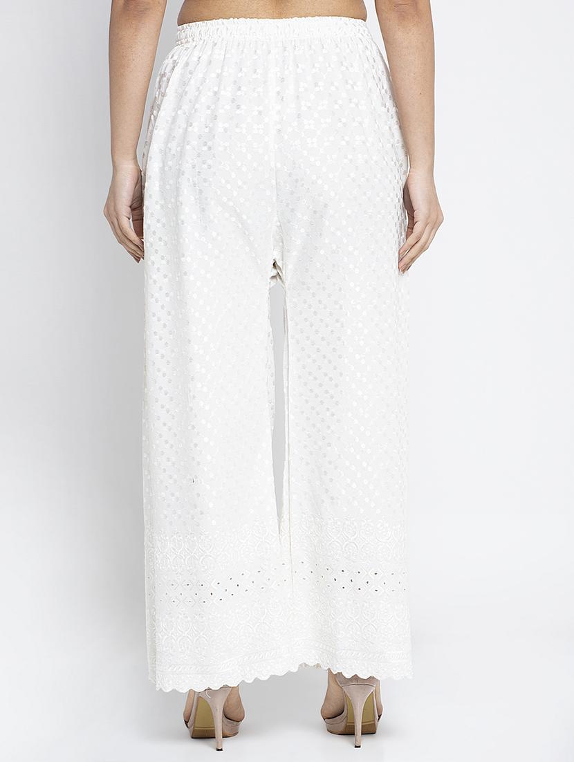pack of 2 chikankari cullottes palazzo - 19125898 - Standard Image - 2