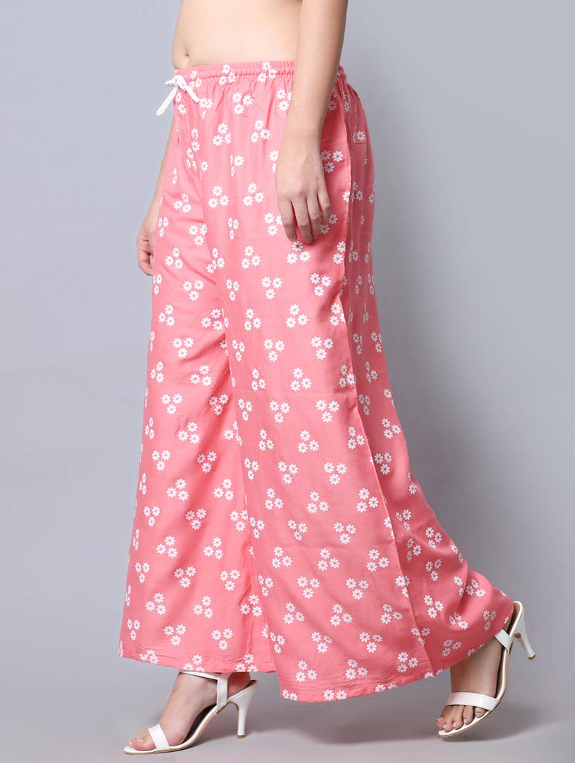 floral print flared palazzo - 19125906 - Standard Image - 2