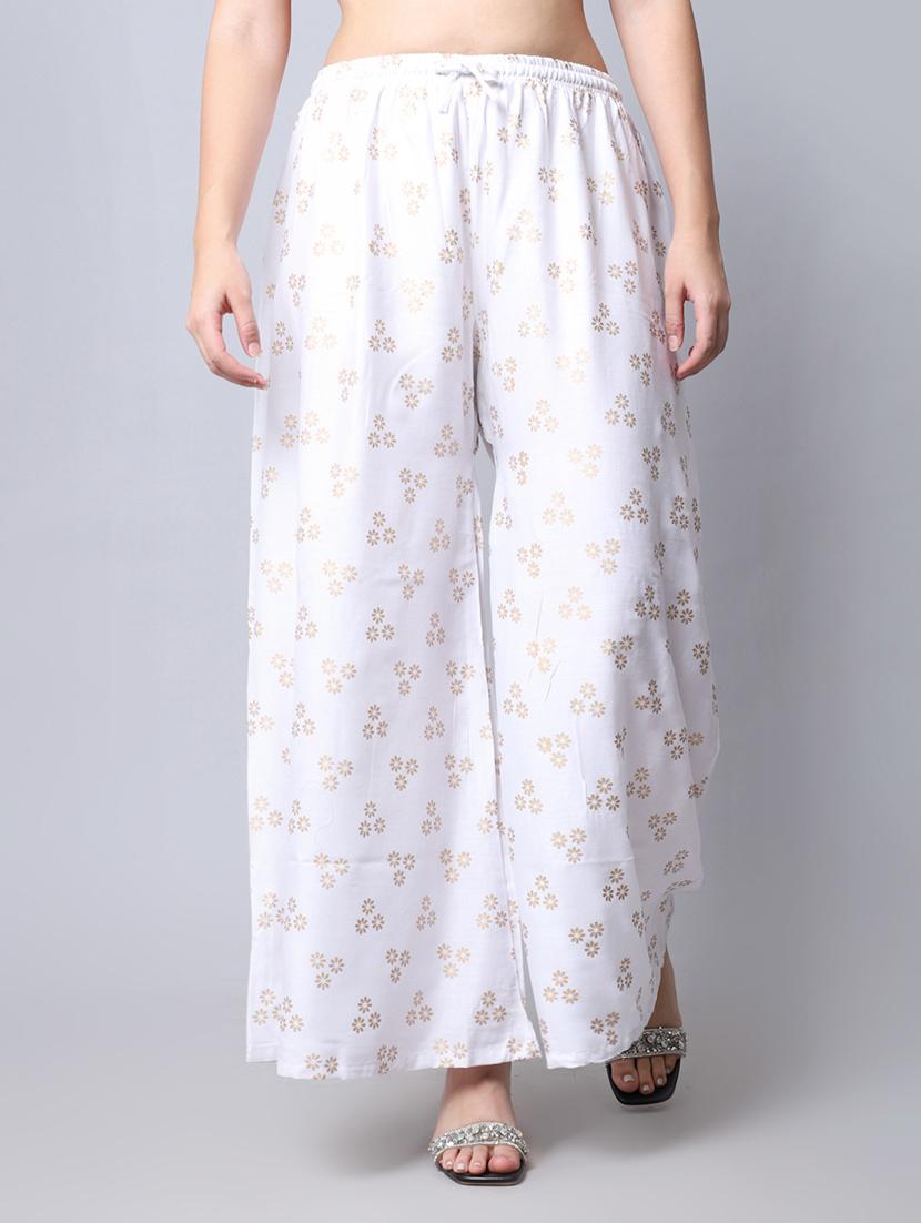 pack of 2 floral printed flared palazzo - 19125917 - Standard Image - 2