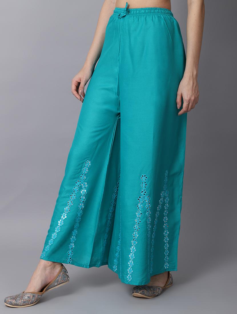 pack of 2 embroidered straight palazzo - 19126008 - Standard Image - 2