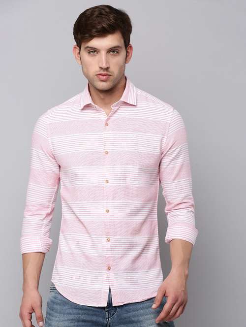 mens stripes casual shirt - 19126259 - Standard Image - 0