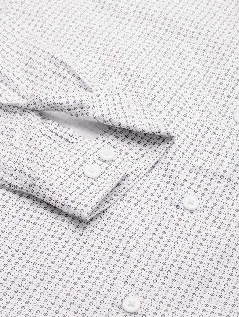 mens micro print casual shirt - 19126283 -  Standard Image - 7