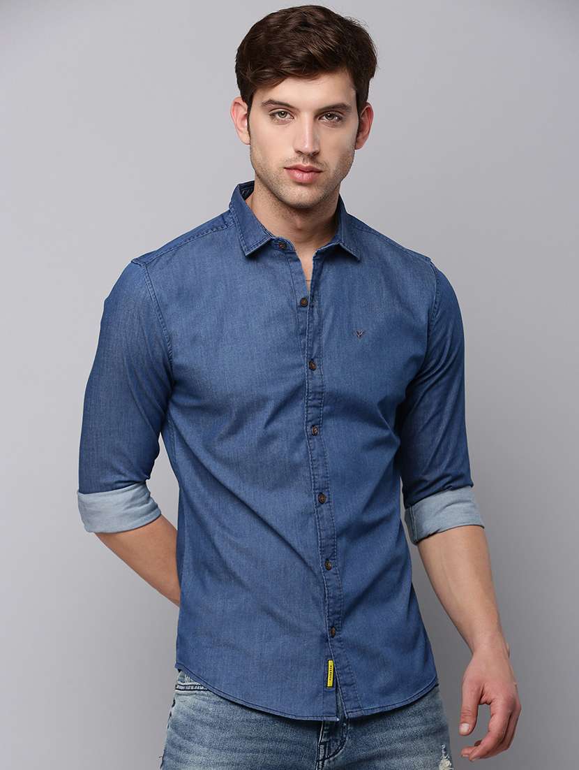 mens solid casual shirt