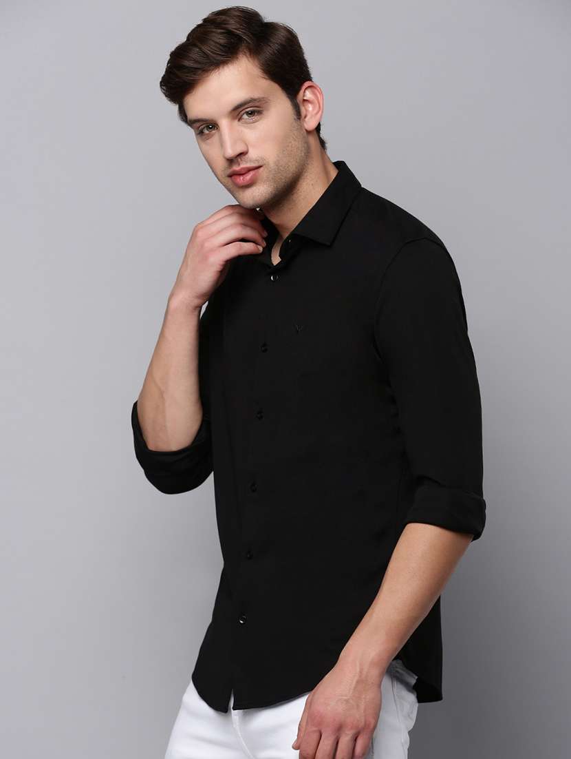 mens solid casual shirt - 19126357 -  Standard Image - 2
