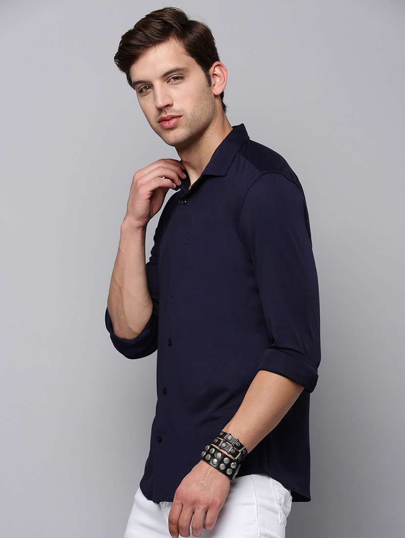 mens solid casual shirt - 19126358 -  Standard Image - 2