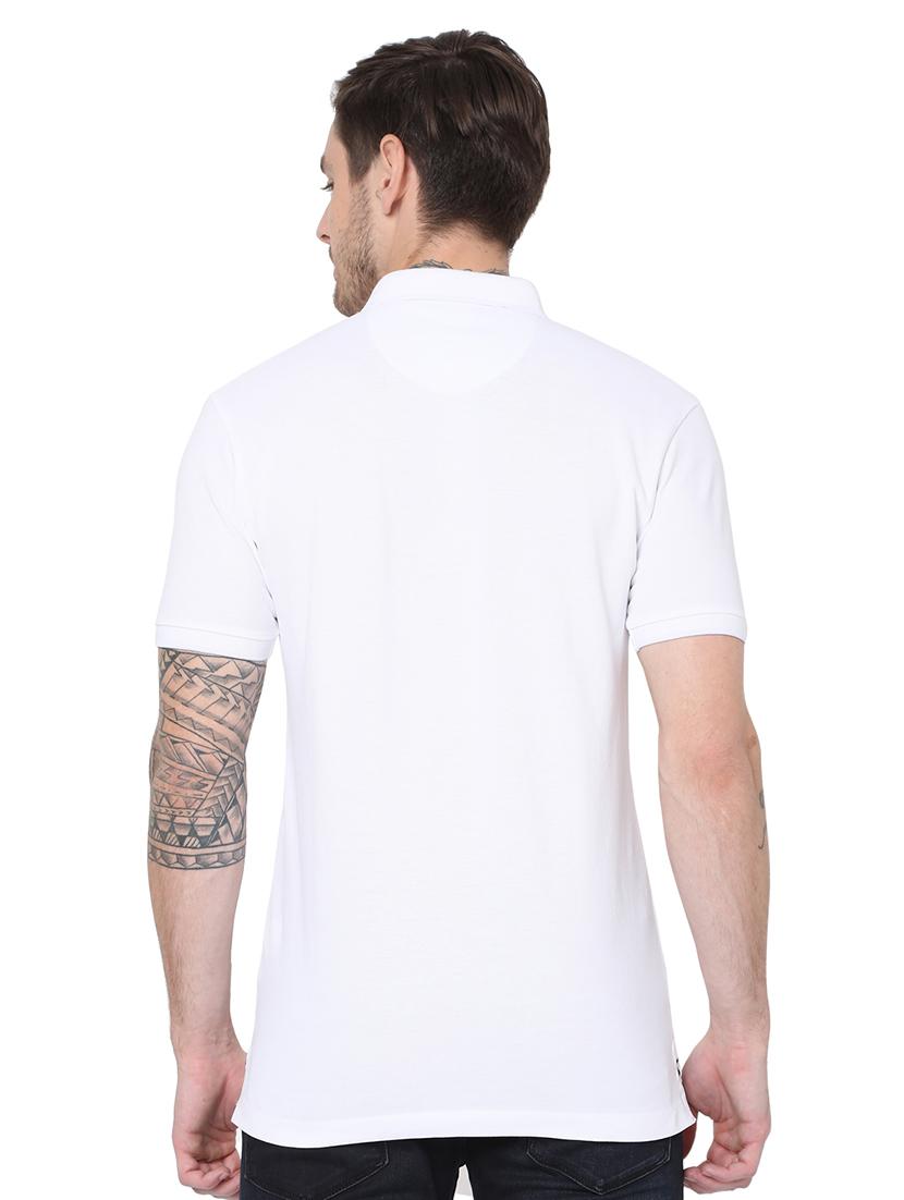 polo neck solid t-shirt - 19127575 - Standard Image - 2