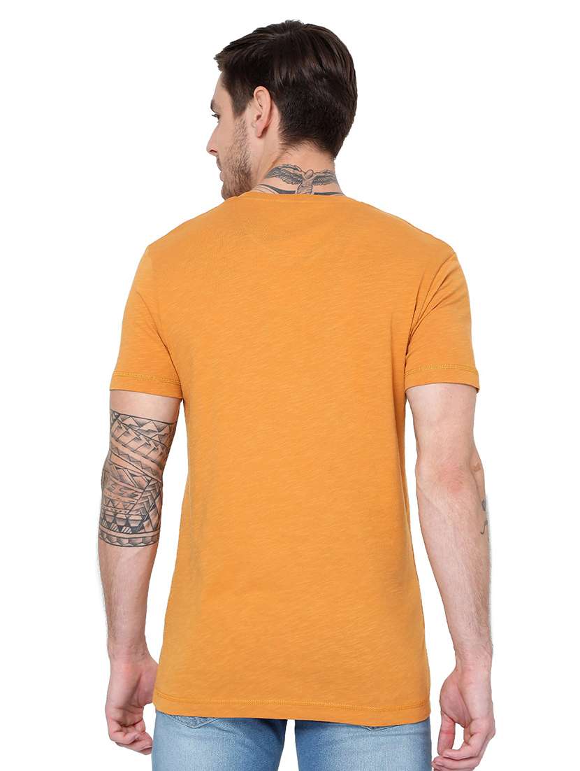 round neck chest printed t-shirt - 19127578 - Standard Image - 2