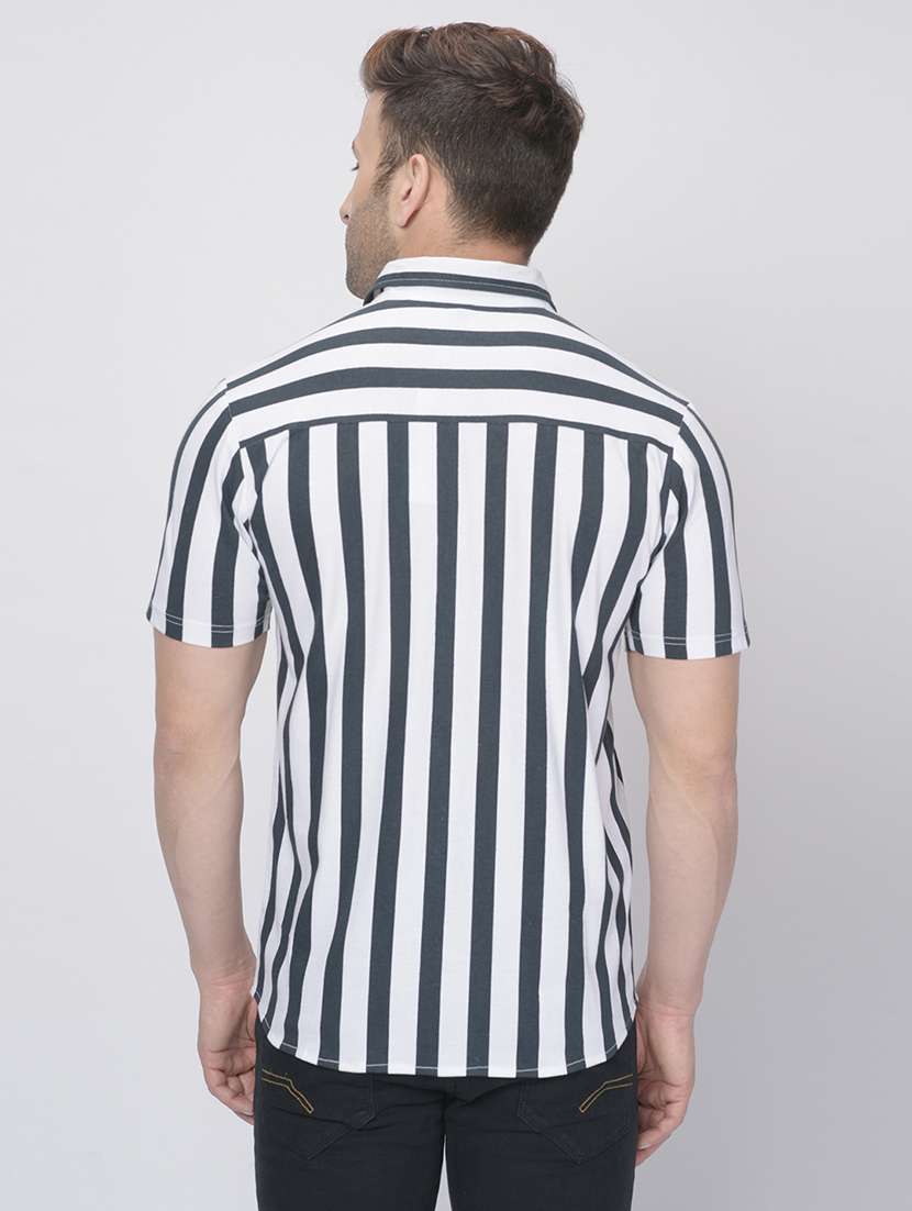 mens stripes casual shirt - 19127635 - Standard Image - 2